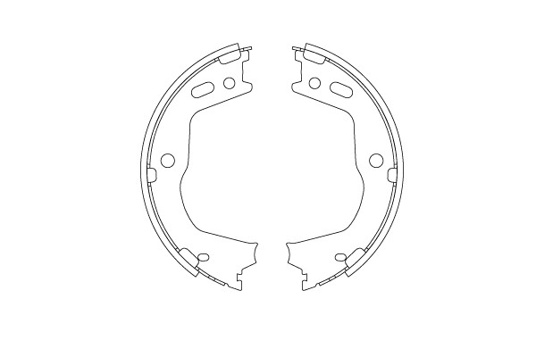 Bromsbackar, sats, parkeringsbroms, Bakaxel Trw GS8803 TRW