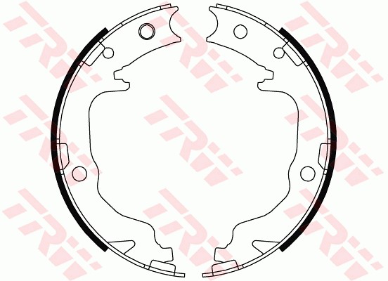 Bromsbackar, sats, parkeringsbroms, Bakaxel Trw GS8804 TRW