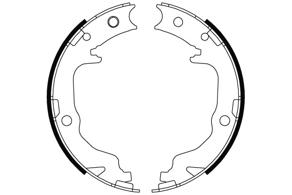 Bromsbackar, sats, parkeringsbroms, Bakaxel Trw GS8804 TRW