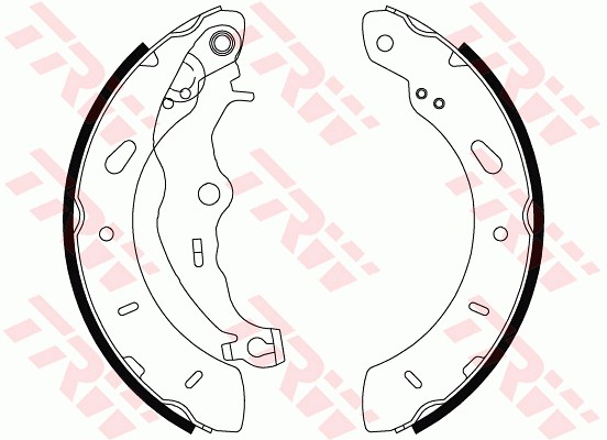 Bromsbackar, sats, Bakaxel Trw GS8806 TRW