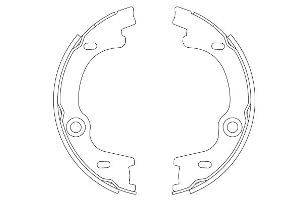 Bromsbackar, sats, Bakaxel Trw GS8807 TRW