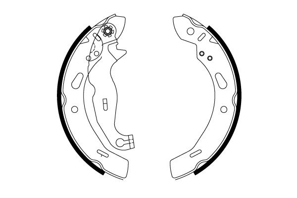 Bromsbackar, sats, Bakaxel Trw GS8814 TRW