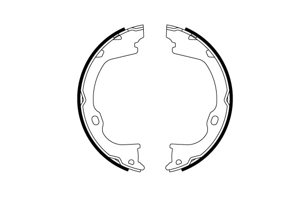 Bromsbackar, sats, parkeringsbroms, Bakaxel Trw GS8819 TRW