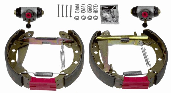 Bromsbackar, sats, Bakaxel Trw Superkit GSK1463 TRW