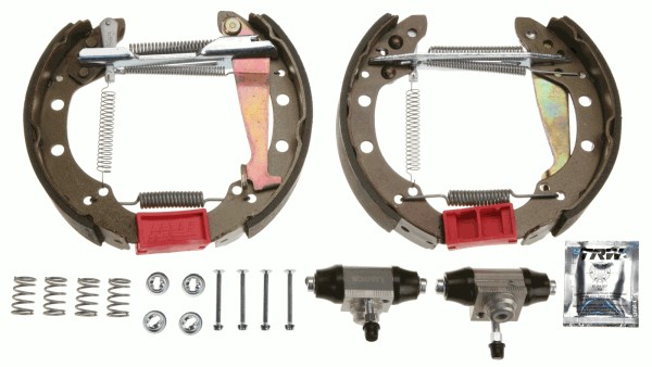 Bromsbackar, sats, Bakaxel Trw Superkit GSK1506 TRW