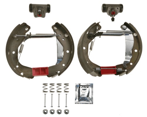 Bromsbackar, sats, Bakaxel Trw Superkit GSK2605 TRW