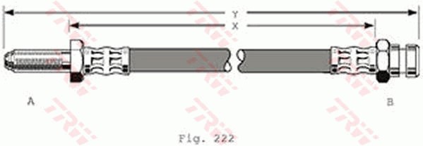 Bromsslang, Framaxel Trw PHB195 TRW