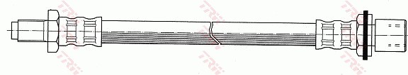 Bromsslang, Framaxel, Höger, Vänster Trw PHB200 TRW