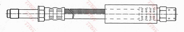Bromsslang, Bakaxel, Höger, Vänster Trw PHB348 TRW