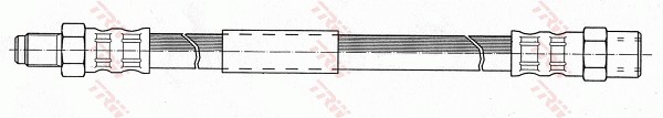 Bromsslang, Bakaxel, Ytter, Höger, Vänster Trw PHB417 TRW Bromsslang, Bakaxel, Ytter, Höger, Vänster Trw PHB417 TRW