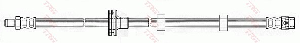 Bromsslang, Framaxel, Fram, höger eller vänster, Höger, Vänster T TRW Bromsslang, Framaxel, Fram, höger eller vänster, Höger, Vänster T TRW