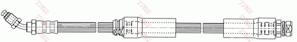 Bromsslang, Framaxel, Vänster Trw PHB551 TRW