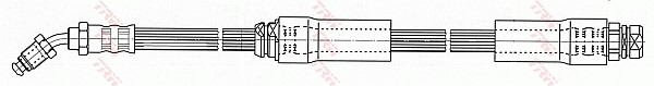 Bromsslang, Framaxel, Höger Trw PHB552 TRW