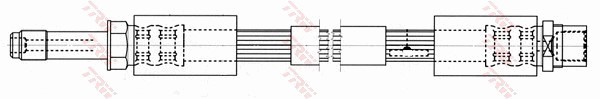 Bromsslang, Framaxel, Höger, Vänster Trw PHB553 TRW Bromsslang, Framaxel, Höger, Vänster Trw PHB553 TRW