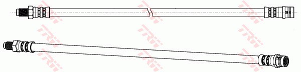 Bromsslang, Framaxel, Fram, höger eller vänster, framaxel höger, TRW Bromsslang, Framaxel, Fram, höger eller vänster, framaxel höger, TRW