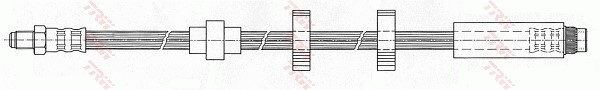 Bromsslang, Framaxel, Höger, Vänster Trw PHB639 TRW