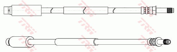 Bromsslang, Bakaxel Trw PHB654 TRW Bromsslang, Bakaxel Trw PHB654 TRW