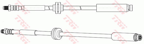 Bromsslang, Bakaxel, båda sidor Trw PHB694 TRW