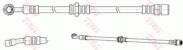 Bromsslang, Framaxel, framaxel höger, Höger Trw PHD1017 TRW