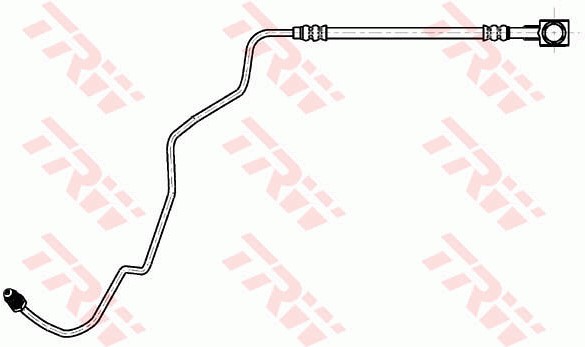 Bromsslang, Bakaxel, Ytter, Bakaxel höger, Höger TRW