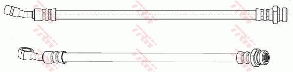 Bromsslang, Bakaxel, Bakaxel vänster, Vänster Trw PHD1061 TRW