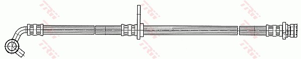 Bromsslang, Bakaxel, Höger Trw PHD1066 TRW