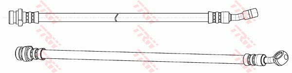 Bromsslang, Bakaxel vänster Trw PHD1123 TRW
