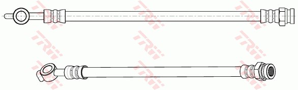 Bromsslang, Bakaxel, båda sidor Trw PHD1142 TRW