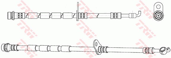 Bromsslang, framaxel vänster Trw PHD1144 TRW