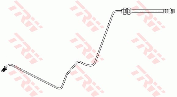 Bromsslang, Bakaxel, Inre, Höger Trw PHD1149 TRW