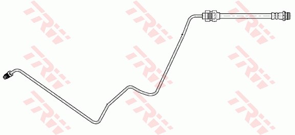 Bromsslang, Bakaxel, Inre, Bakaxel vänster, Vänster Trw PHD1157 TRW