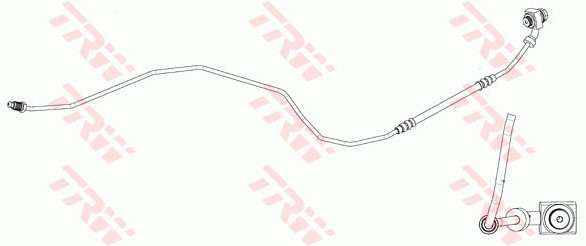 Bromsslang, Bakaxel, Ytter, Bakaxel vänster, Vänster Trw PHD1161 TRW