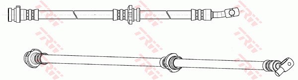Bromsslang, framaxel vänster Trw PHD1190 TRW