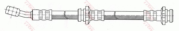 Bromsslang, Framaxel, Höger, Vänster Trw PHD388 TRW Bromsslang, Framaxel, Höger, Vänster Trw PHD388 TRW