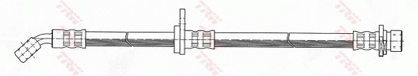 Bromsslang, Bakaxel, Höger Trw PHD394 TRW