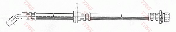 Bromsslang, Bakaxel, Höger Trw PHD394 TRW