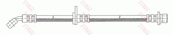 Bromsslang, Bakaxel, Bakaxel vänster, Vänster Trw PHD395 TRW Bromsslang, Bakaxel, Bakaxel vänster, Vänster Trw PHD395 TRW