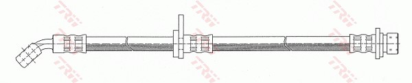 Bromsslang, Bakaxel, Bakaxel vänster, Vänster Trw PHD395 TRW Bromsslang, Bakaxel, Bakaxel vänster, Vänster Trw PHD395 TRW