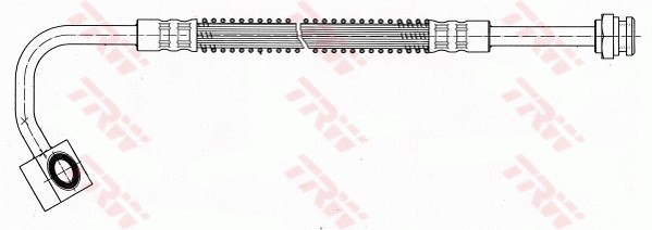 Bromsslang, Framaxel, Höger Trw PHD451 TRW