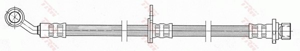 Bromsslang, Framaxel, framaxel höger, Höger Trw PHD463 TRW