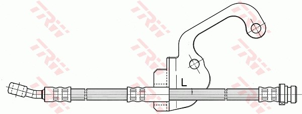 Bromsslang, Framaxel, Vänster Trw PHD506 TRW