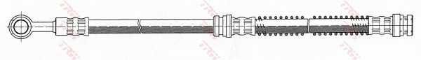 Bromsslang, Framaxel, Höger, Vänster Trw PHD516 TRW