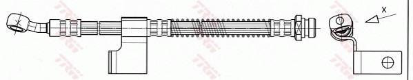 Bromsslang, Framaxel, Höger Trw PHD530 TRW