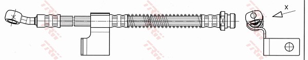 Bromsslang, Framaxel, Höger Trw PHD530 TRW