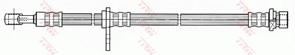 Bromsslang, Framaxel, Vänster Trw PHD593 TRW