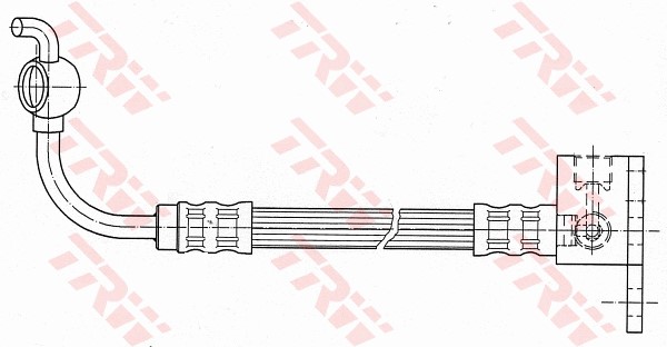 Bromsslang, Bakaxel, Höger Trw PHD648 TRW