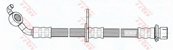 Bromsslang, Framaxel, framaxel vänster, Vänster Trw PHD929 TRW