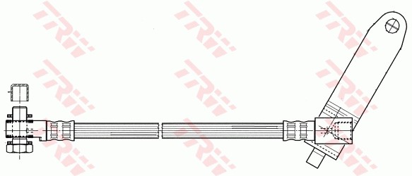 Bromsslang, Framaxel, framaxel höger, Höger Trw PHD951 TRW Bromsslang, Framaxel, framaxel höger, Höger Trw PHD951 TRW