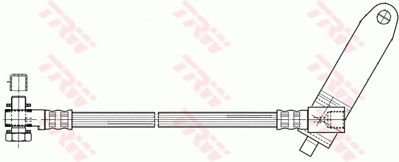 Bromsslang, Framaxel, framaxel höger, Höger Trw PHD951 TRW Bromsslang, Framaxel, framaxel höger, Höger Trw PHD951 TRW
