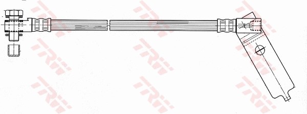 Bromsslang, Framaxel, framaxel vänster, Vänster Trw PHD952 TRW